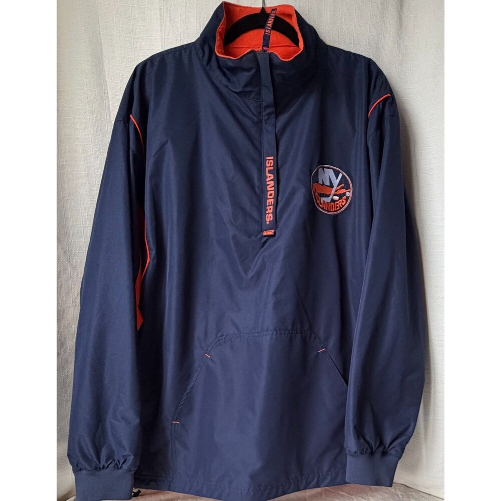 NWT Lee Sport NY Islanders Reversible Pullover Jacket Mens XL NHL Vintage